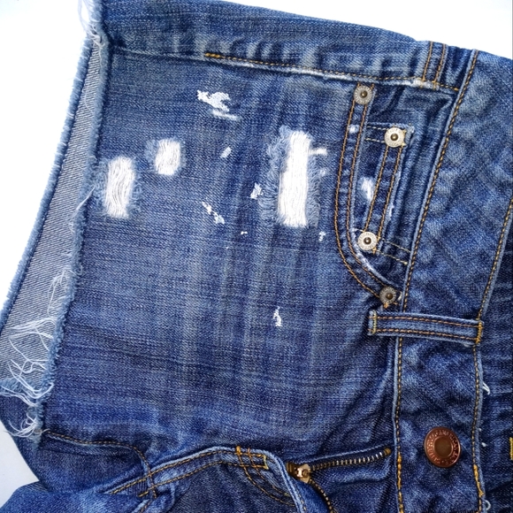 American Express distressed shorts size 2 - Picture 4 of 6